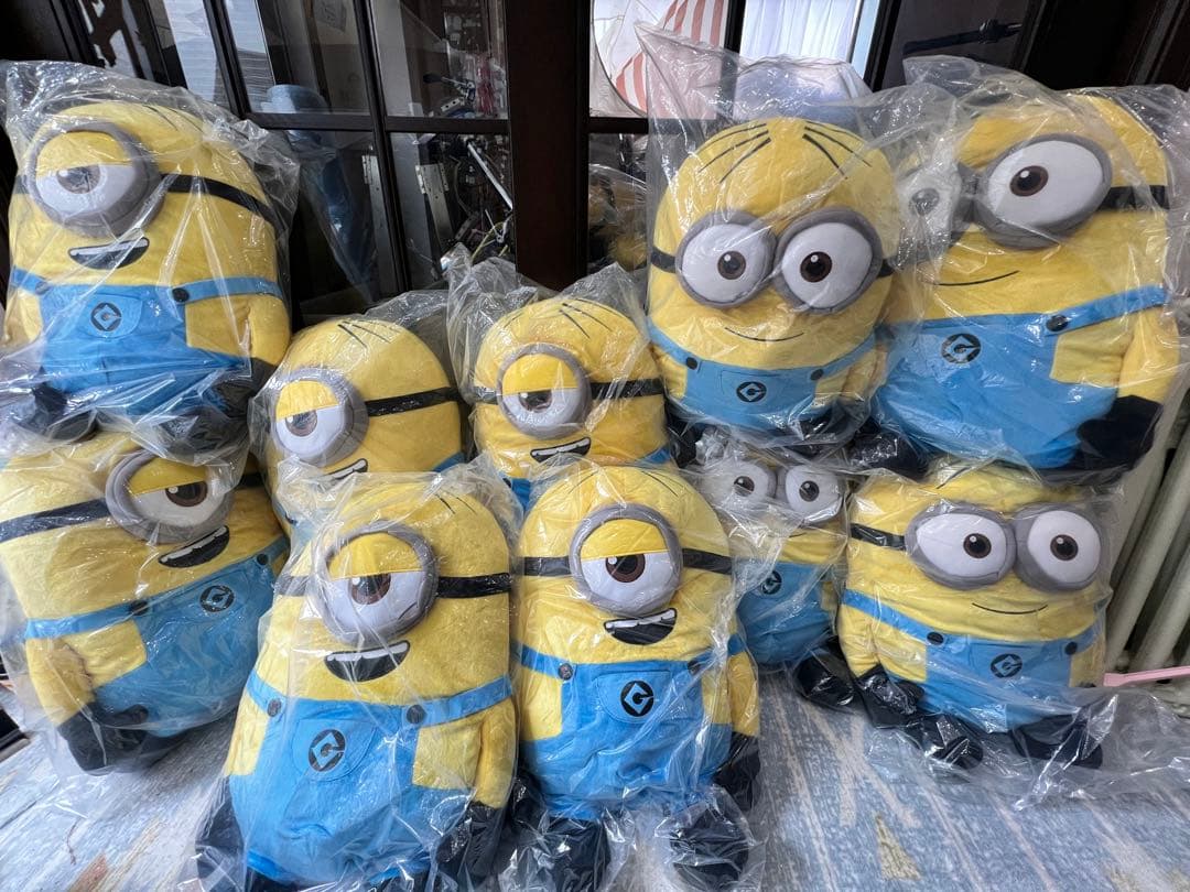 10個★ミニオンズ ミニオン 特大ビッグぬいぐるみ ボブ スチュアート60cm