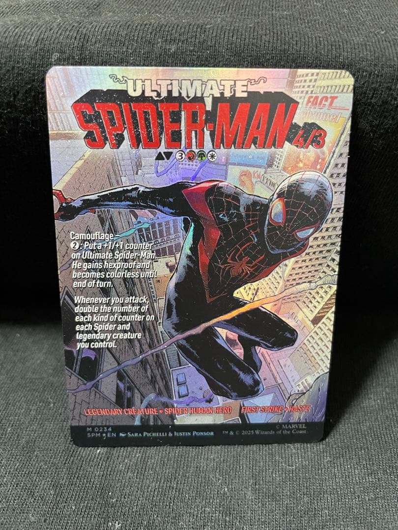 マイルズ モラレス miles morales ボーダーレス foil