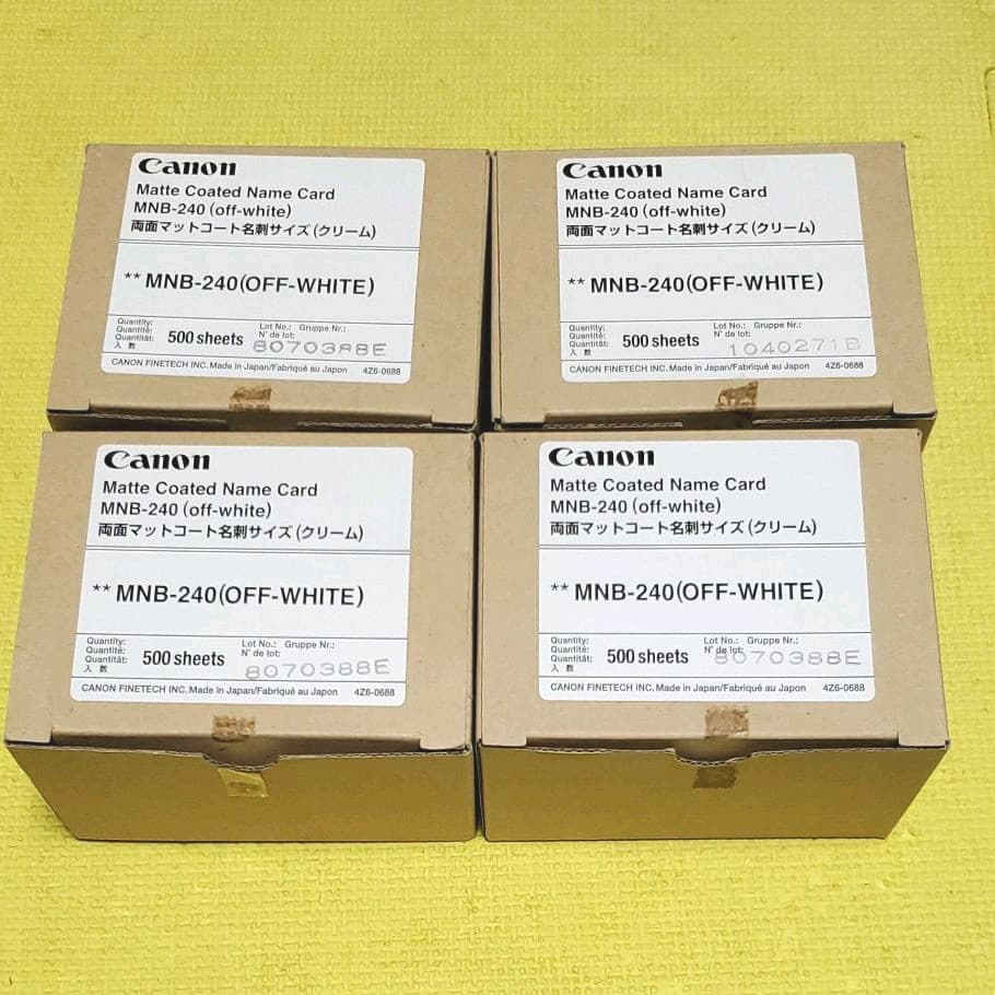 キャノン純正名刺用紙　クリーム2,000枚