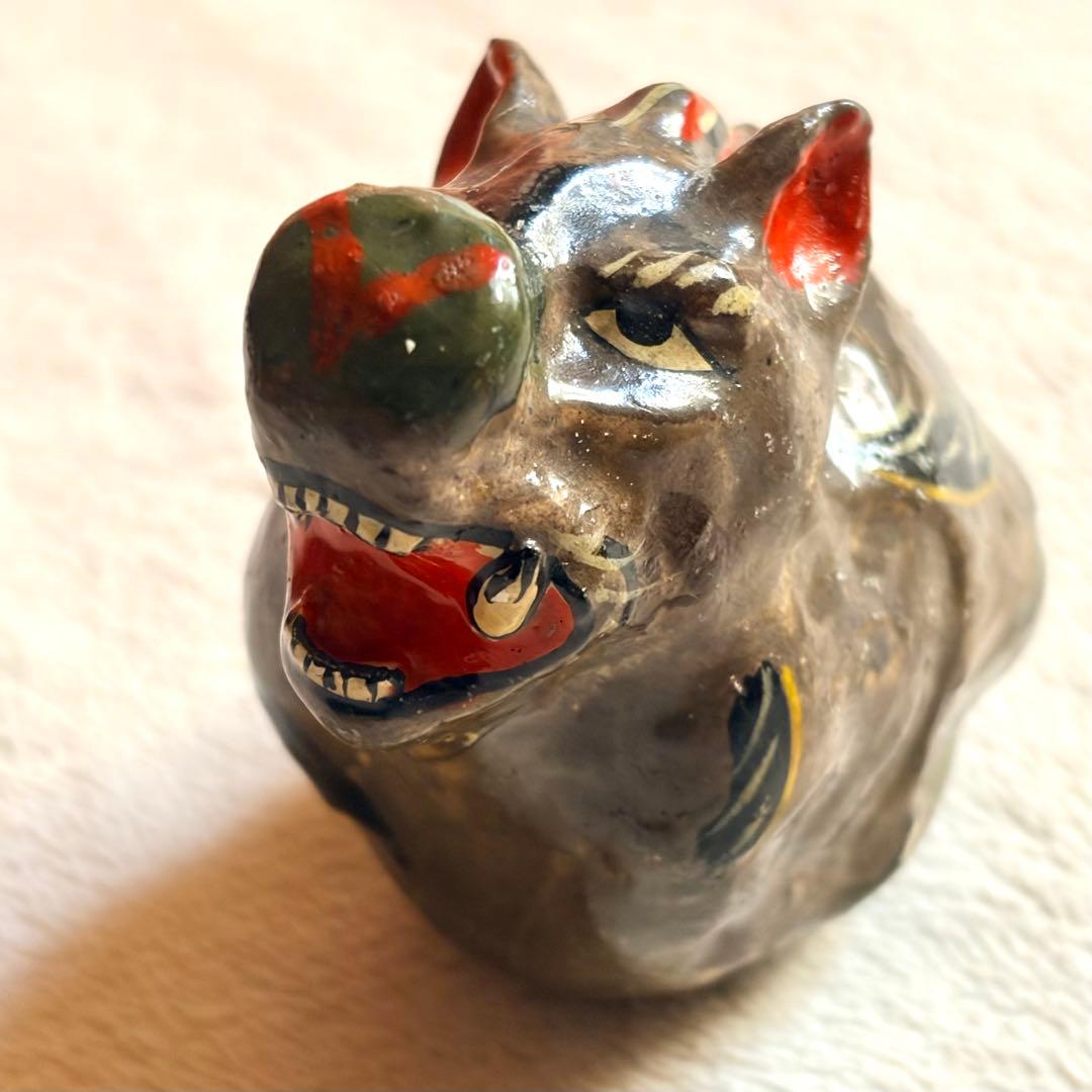 戦前　琉球張子　猪起き上がり　矢賀宗友　だるま　郷土玩具　民藝