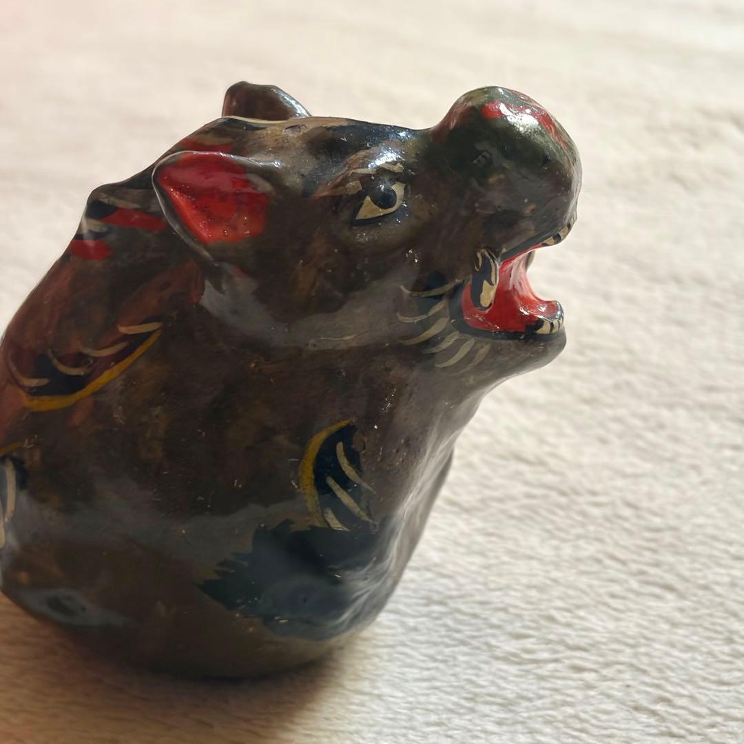 戦前　琉球張子　猪起き上がり　矢賀宗友　だるま　郷土玩具　民藝