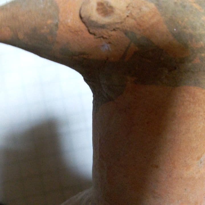 南米遺跡　鳥　陶器