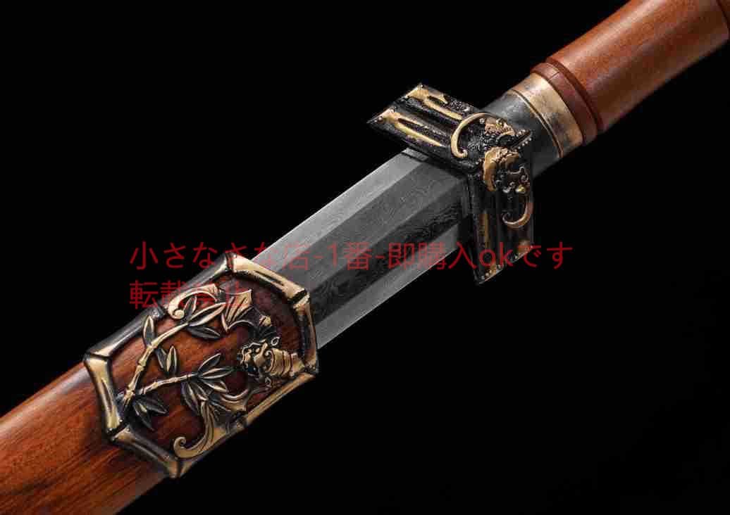 聚福剣百錬模様鋼  古兵器 武具 刀装具 日本刀 模造刀 居合刀