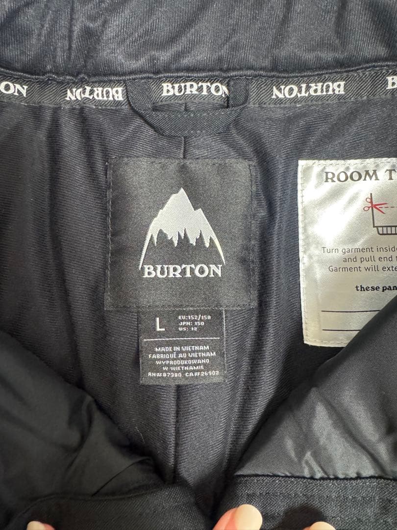BURTON スノーボードパンツ Lサイズ ブラック