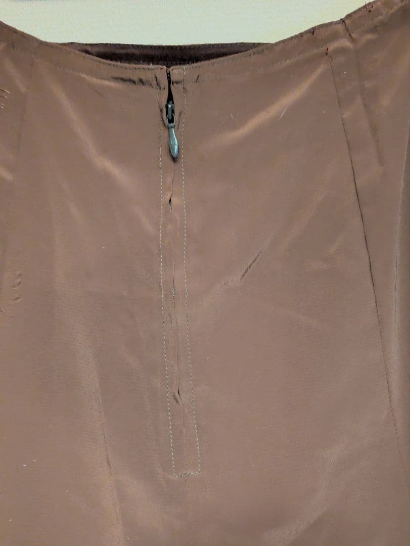 ペチコート　フラメンコ衣装　4段フリル　L　ブラウン