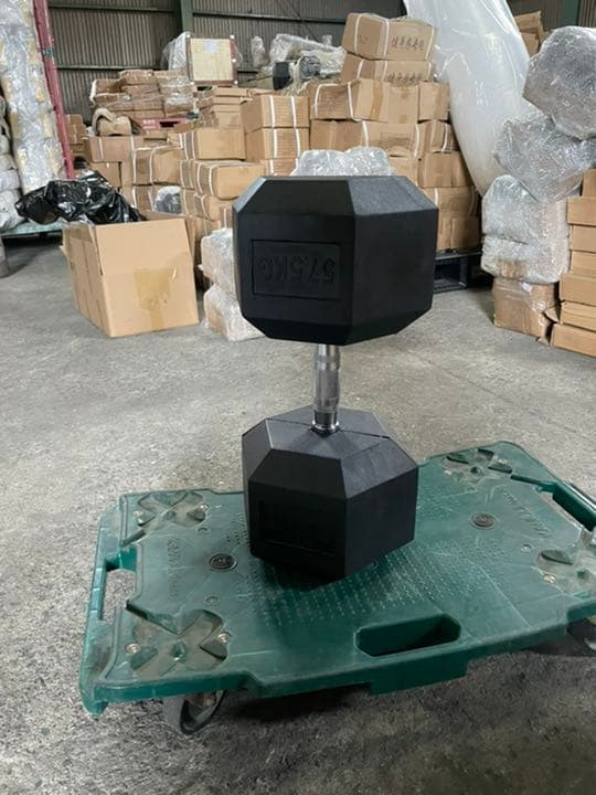 五千円割引　ラバーヘックス  ダンベル47.5kg 57.5kg  各2個