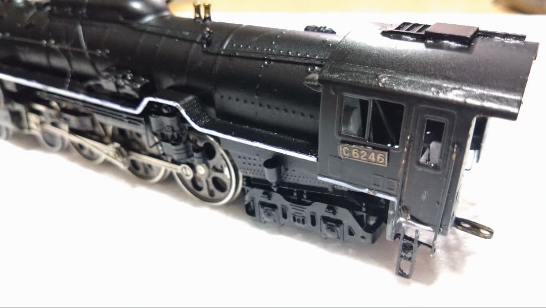 HOゲージ、 カツミ C62蒸気機関車、(モーター交換メンテナンス済)中古品