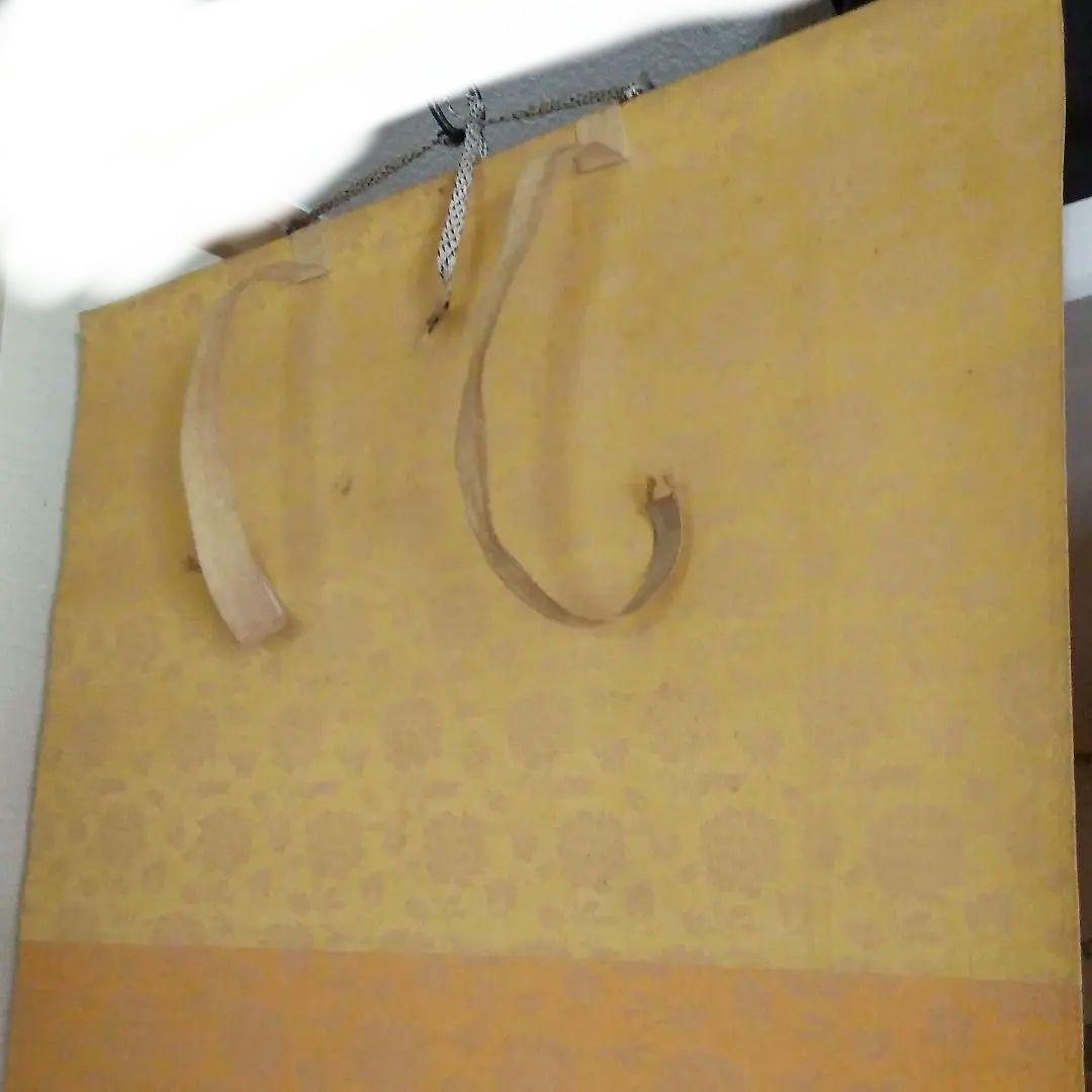 掛け軸　山水画　油書作品　徳松 作