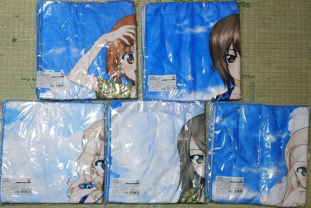 ガールズ&パンツァー SUMMER マイクロファイバービーチタオル 5点セット