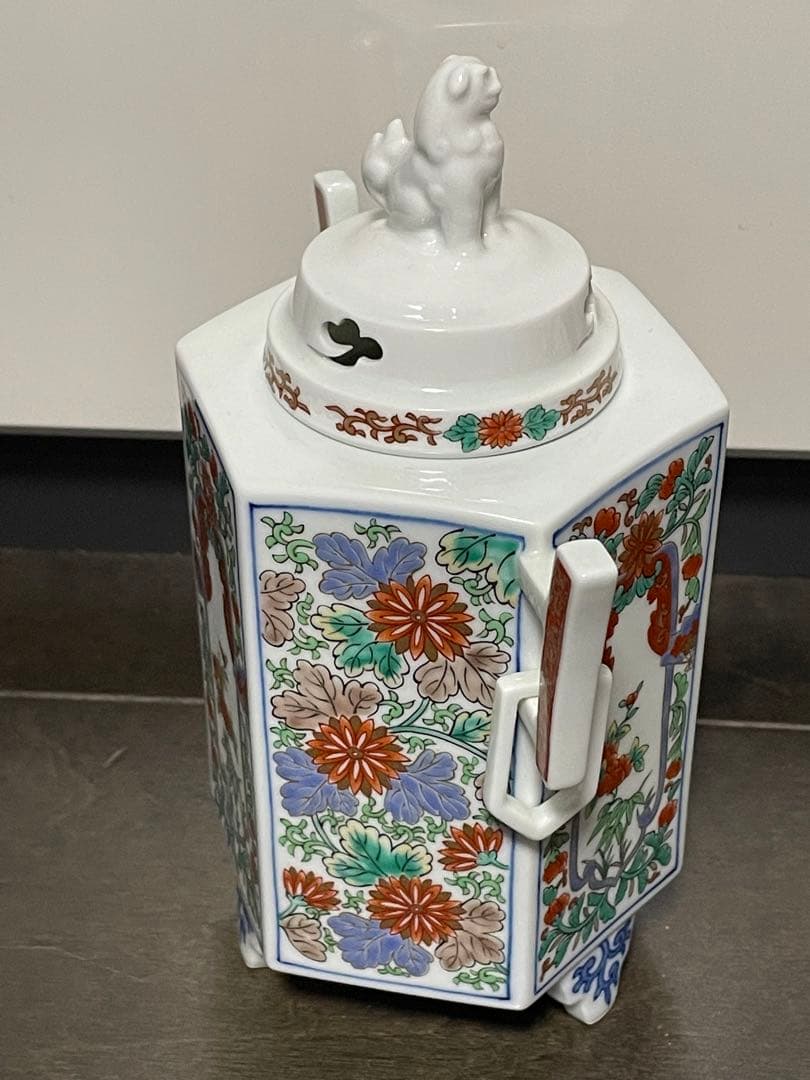 弥左衛門　色絵香炉