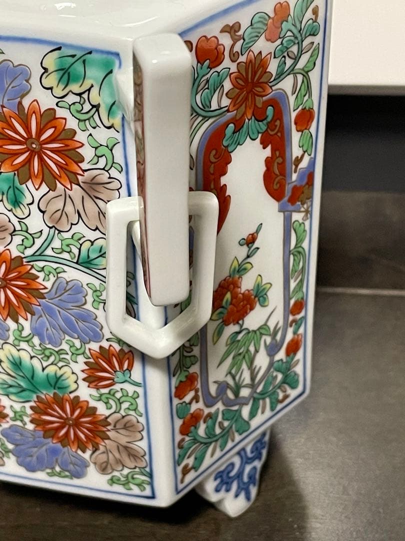 弥左衛門　色絵香炉