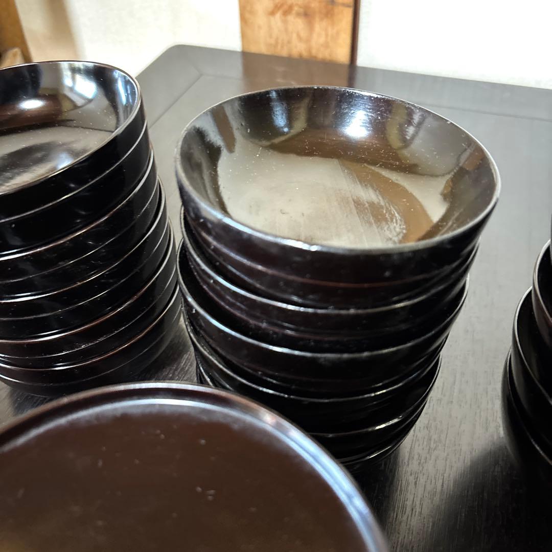 木曽漆器 70年前 昭和初期 ほぼ新品 46点