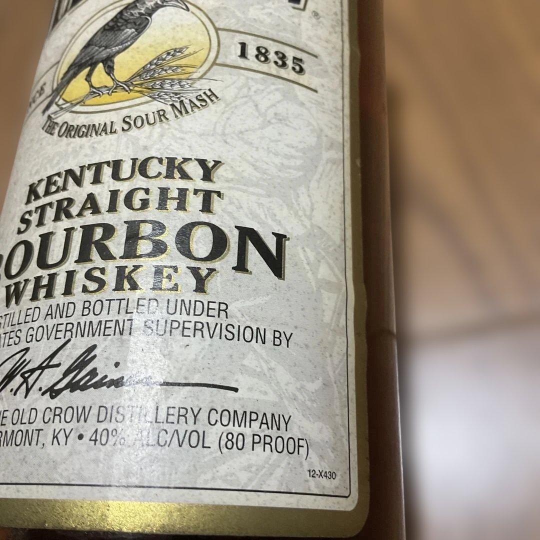 古酒　ウイスキー　old crow