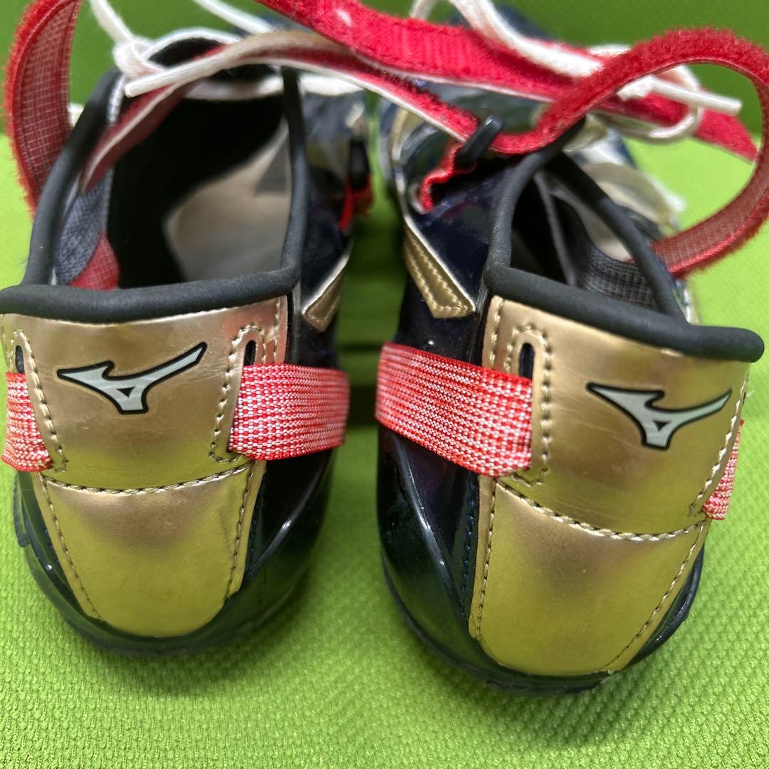 Mizuno クロノインクス ネイビー/ゴールド/レッド　25.0
