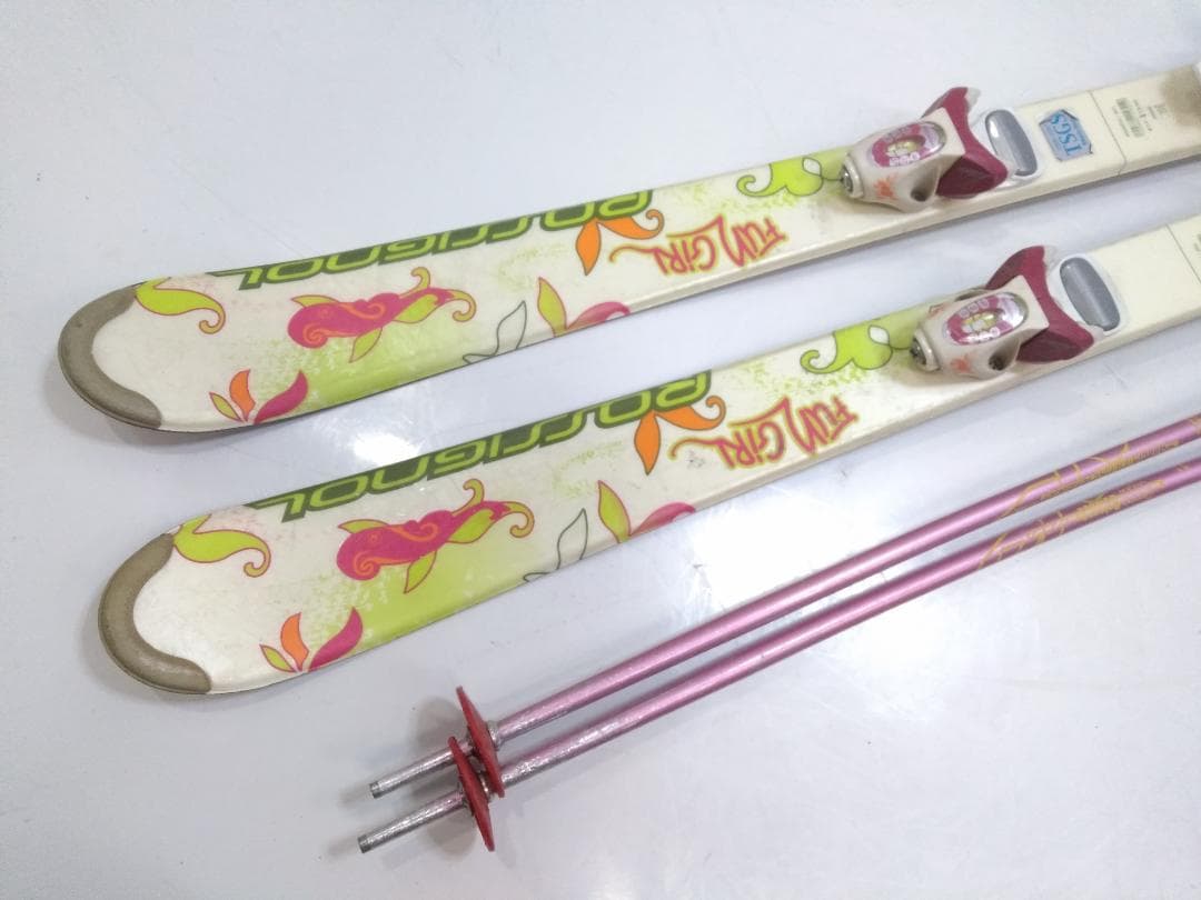 女子ジュニアカービングスキー4点セット ロシニョール120cm ブーツ21cm◇