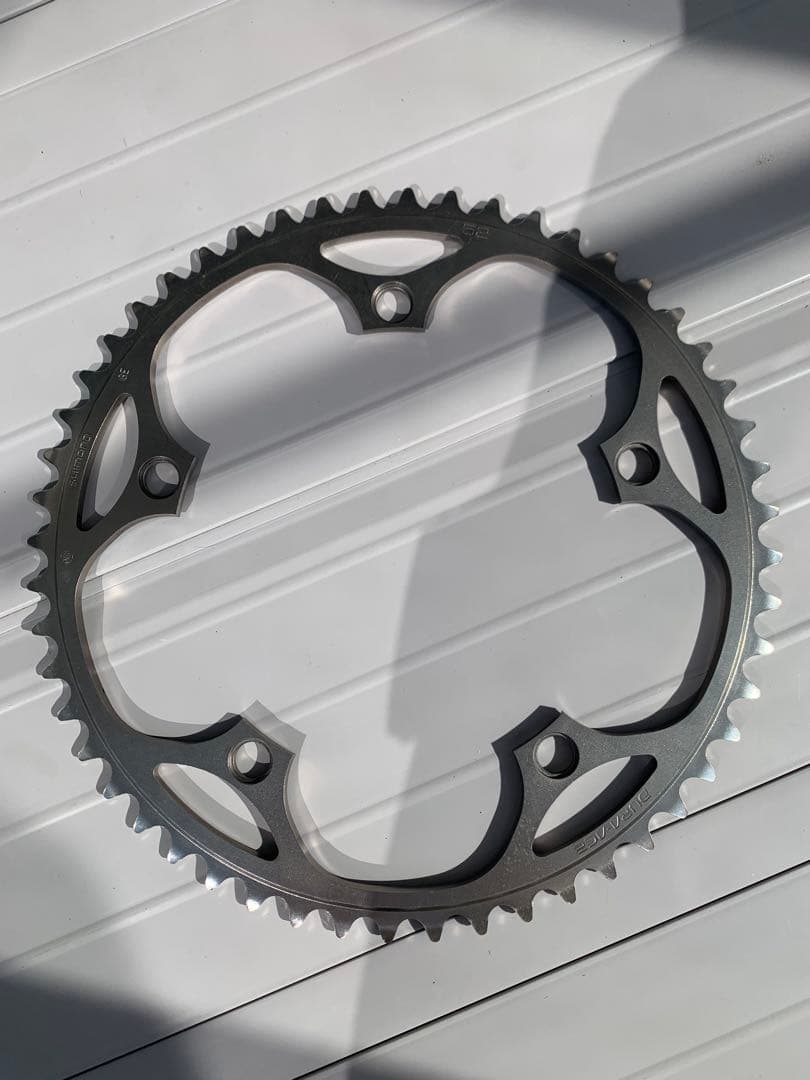 デュラエース　52T アルミ製 シルバー チェーンリング 5ボルト