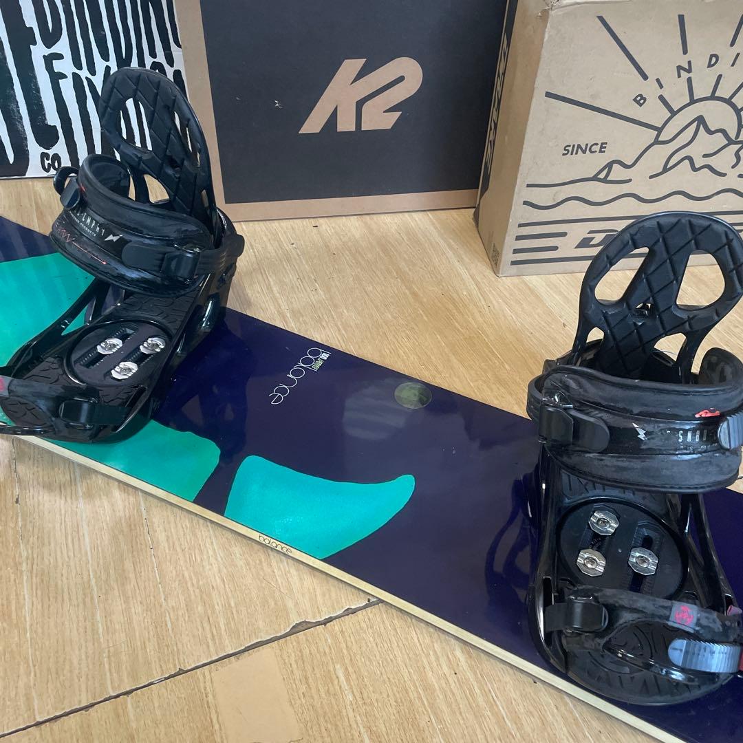 BURTON×K2　バイン付きスノーボードセット　テリエモデル　バートン