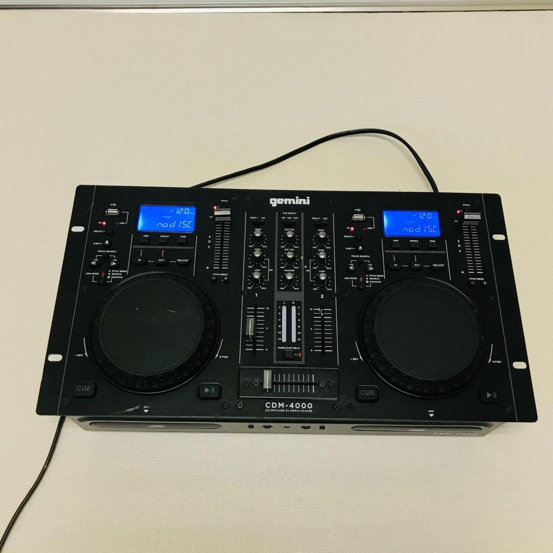 GEMINIミキサー一体型　オールインワンDJプレーヤー/CDM-4000動作品