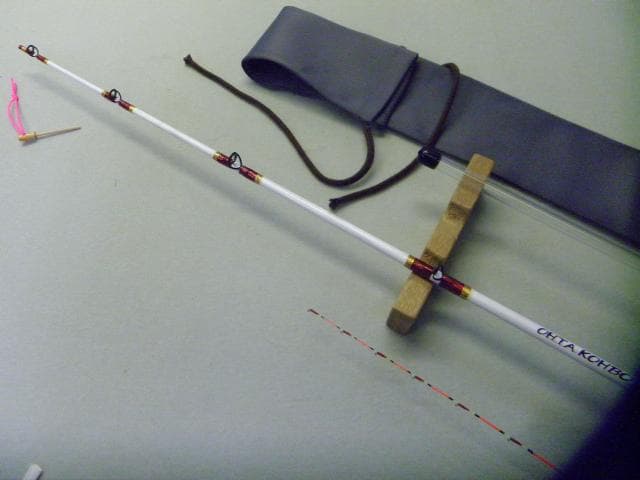 ★(1112-1)手作り・カセ・筏竿(150cm)【大特価】【￥22,000を】