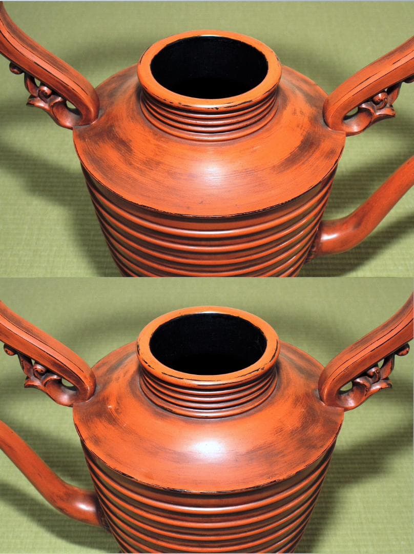 古根来塗 湯桶 [バーミングハム美術館所蔵品 同手]