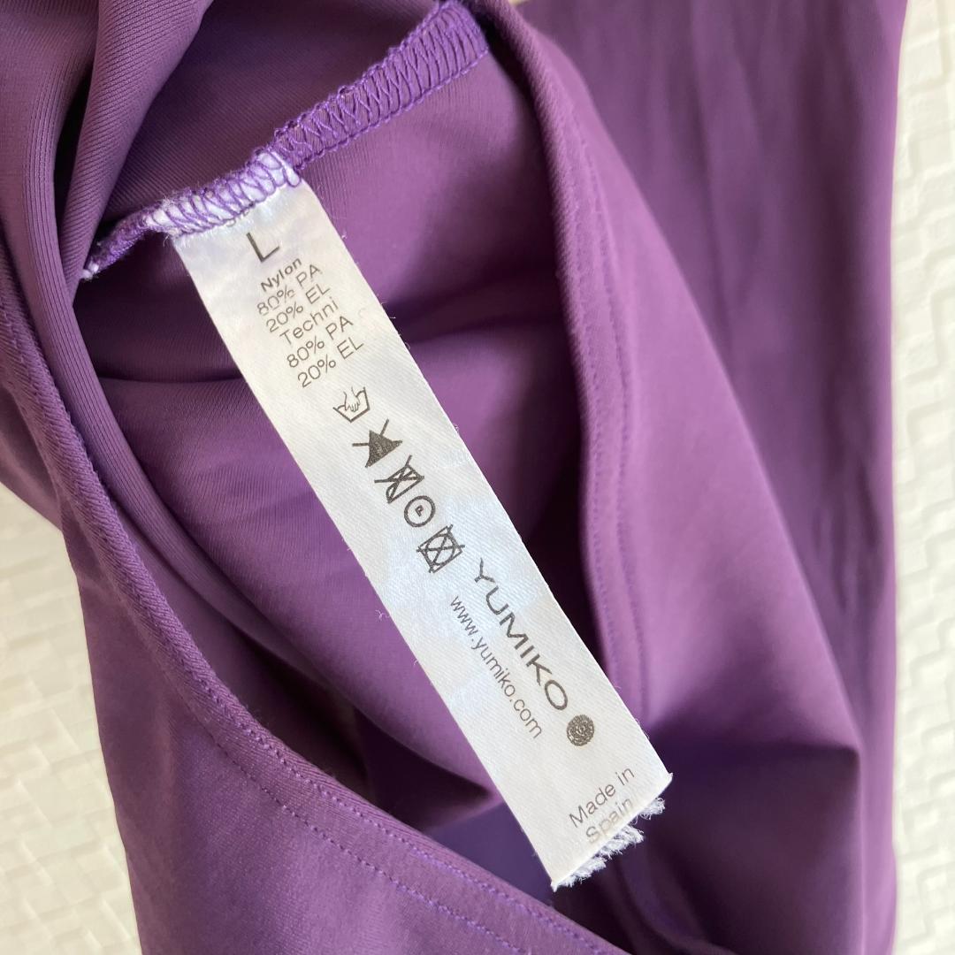 タイムセール♪ 2/9までYUMIKO レオタード　Alicia　五分袖　L