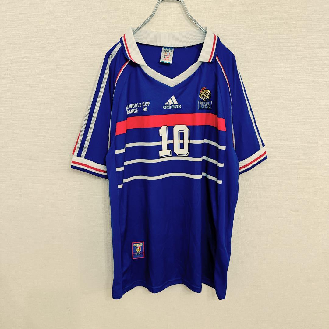 ⭐︎希少⭐︎adidas 90s 98w杯 フランス代表ユニフォーム ジダン