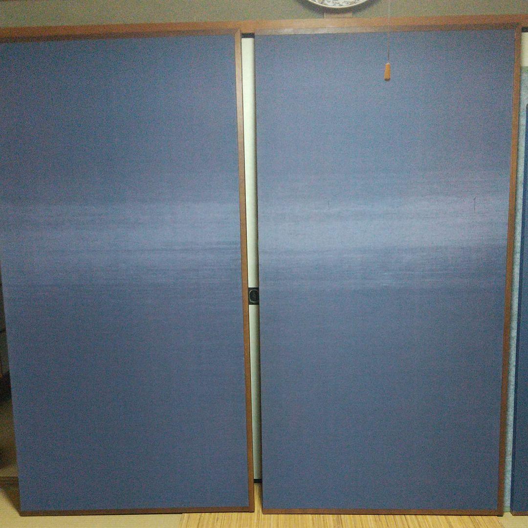 屏風 秋月種樹 襖書風屏風