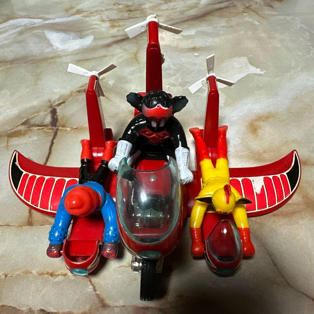 昭*和様 アクマイザー3 タカトクトイス 日本製 すすめ！ギャリバード号 ソフビ