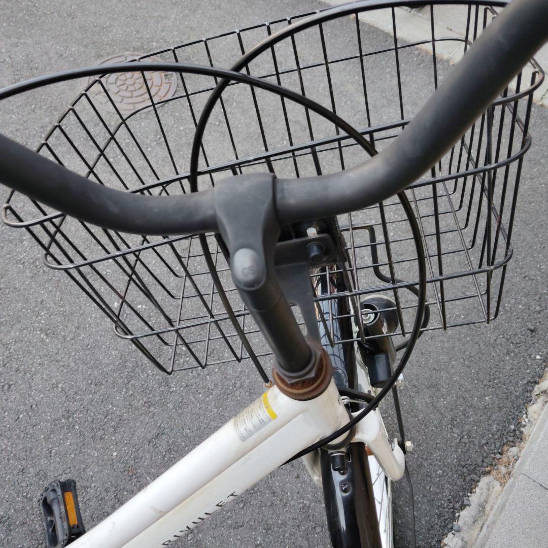シティサイクル フラットハンドル 黒サドル