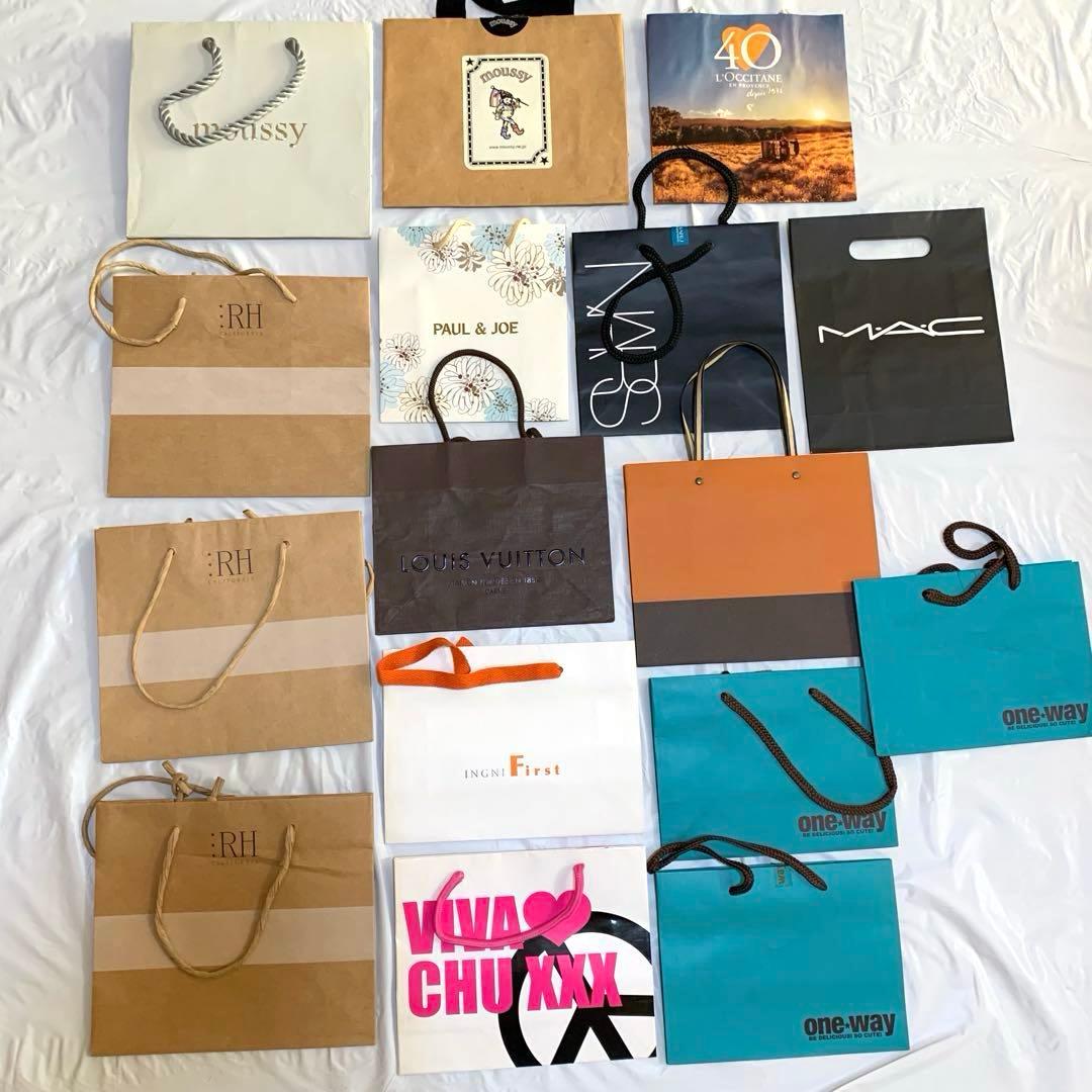 ブランド多数 紙袋 ショッパー ショップ ラッピング ギフト 袋まとめ売り⑤