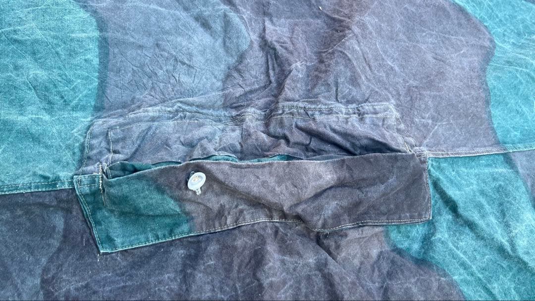 スウェーデン軍 三角 軍幕 USED コットン④