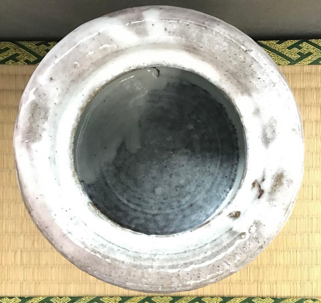 茶道具　水指　萩焼水指　天寵山　七代　　兼田三左衛門作　栞　共箱　S210MS