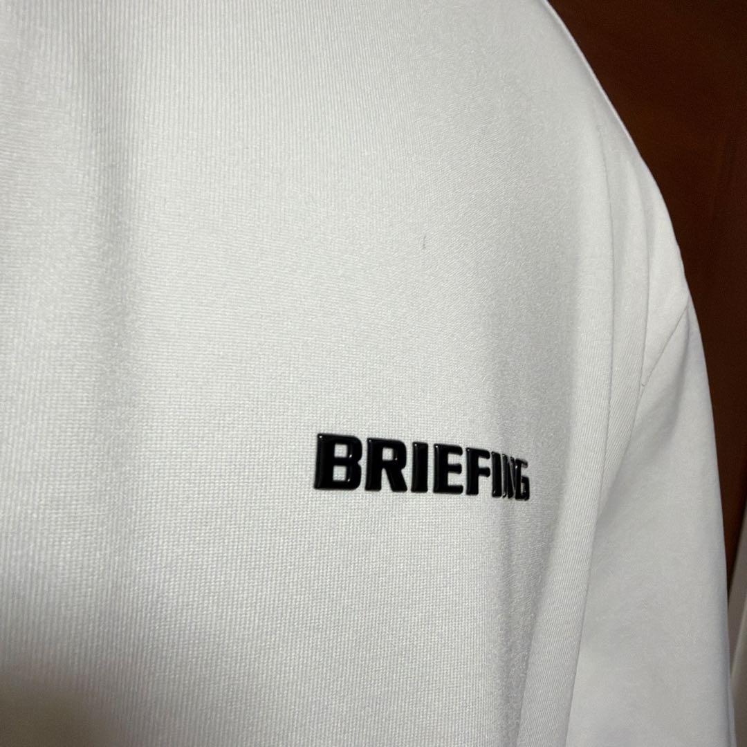 BRIEFING ホワイト ポロシャツ　L