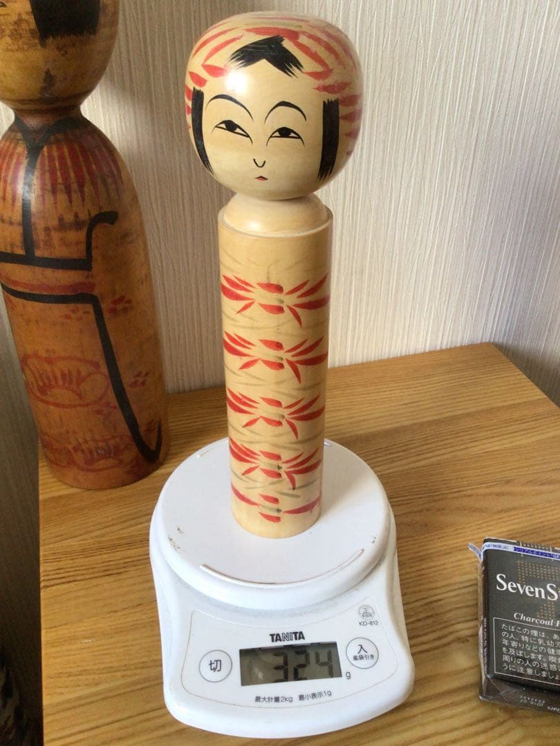 戦前作品 伝統こけし 工人＞秋田県 木地山系＞小椋久太郎 32.5cm 高橋金三