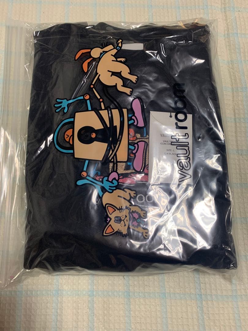 VAULTROOM ICON CREWNECK / BLACK Lサイズ