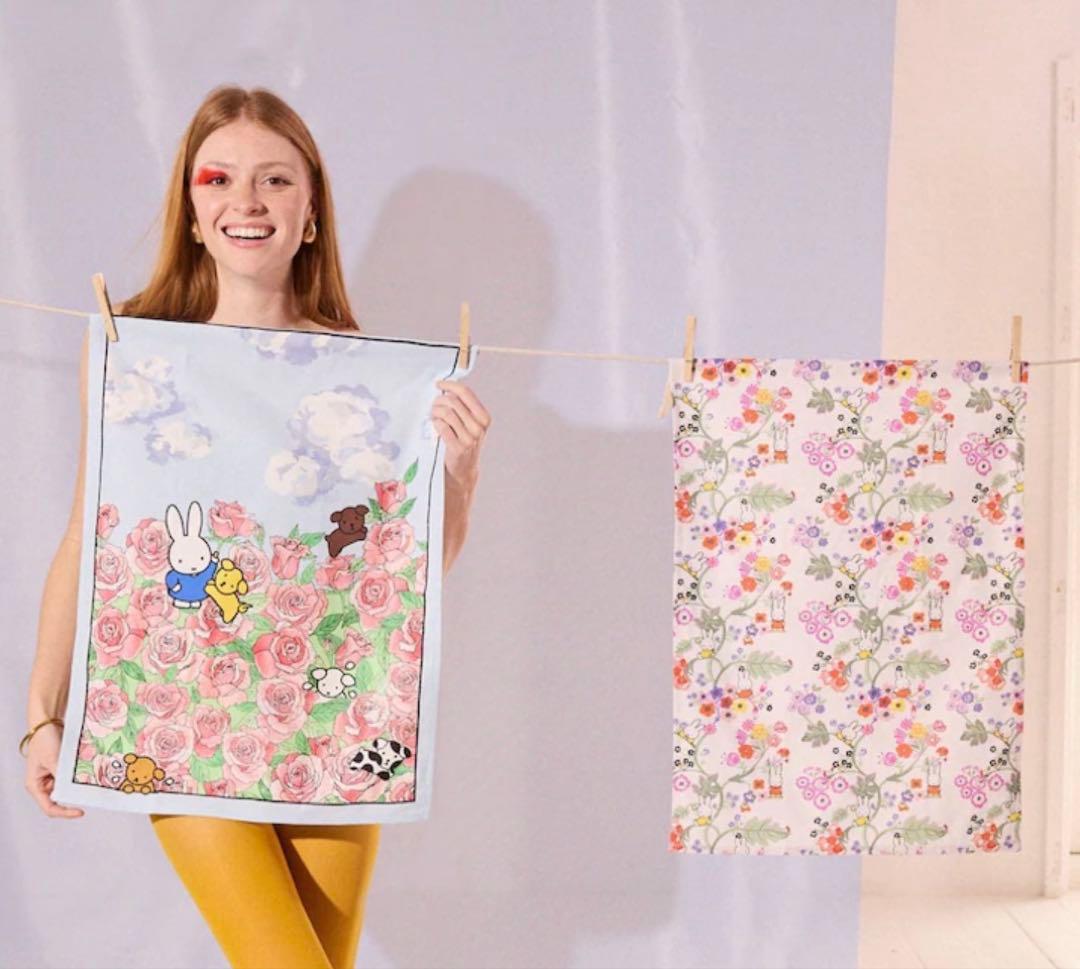 【新品未使用】Cath Kidston ミッフィー ティータオル2枚セット
