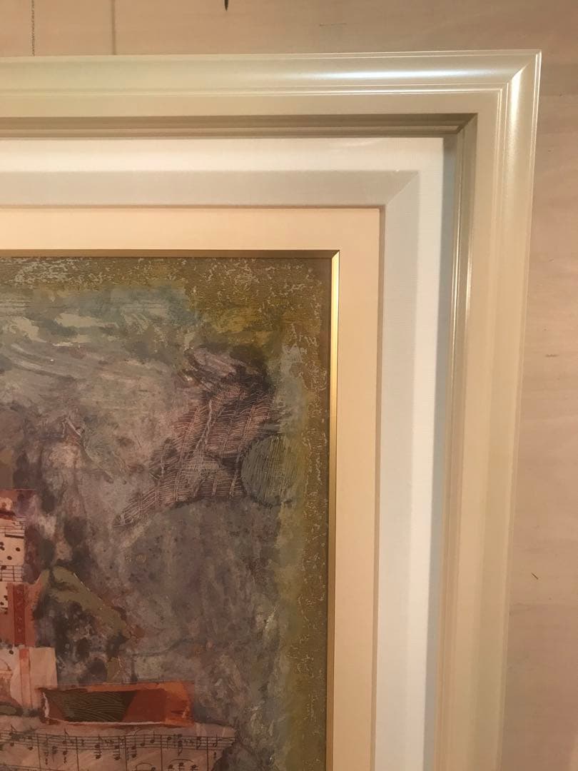 ニッサンインゲル「大聖堂」シルクスクリーン＋コラージュ　直筆サイン・作品証明書有