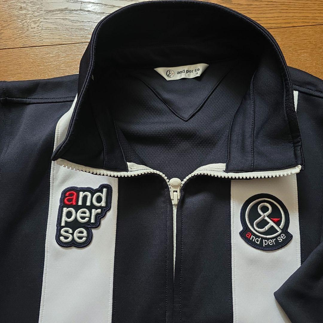 and per se ストライプ ジャケット M