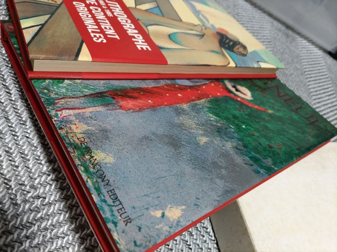 カシニョール画集　2巻セット　オリジナルリトグラフ３点付き