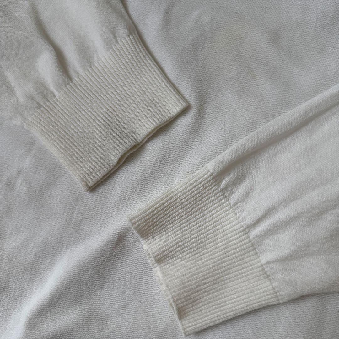 パーリーゲイツ　ニット　L〜XL相当 白　ホワイト　セーター　コットン素材　5