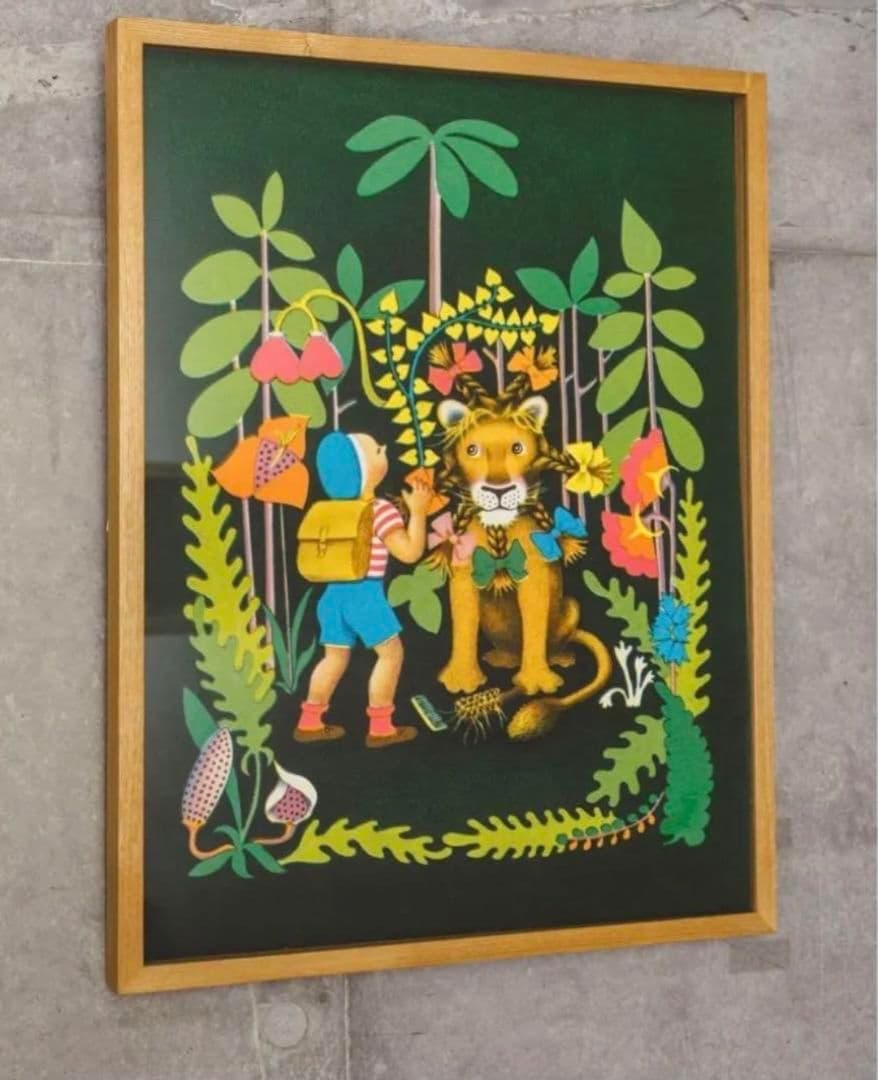 エルマーのぼうけん展　限定　エルマー シルクスクリーン