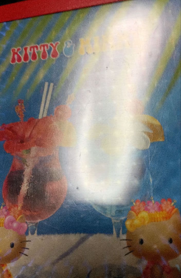 【平成レトロ】日焼け　ハローキティ　ビーチ　トロピカル　メモ帳