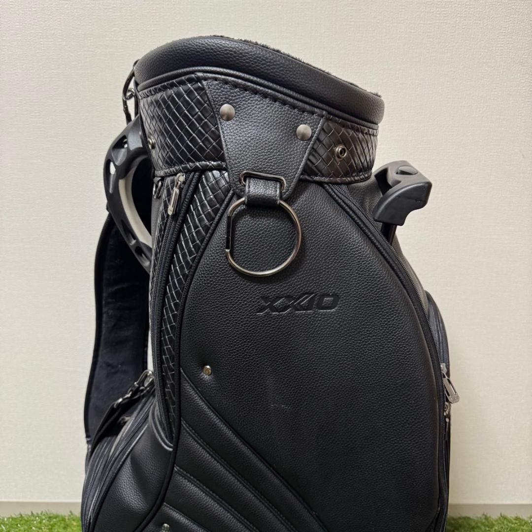 DUNLOP XXIO ゼクシオ キャディバッグ メンズ キャスター付 レザー