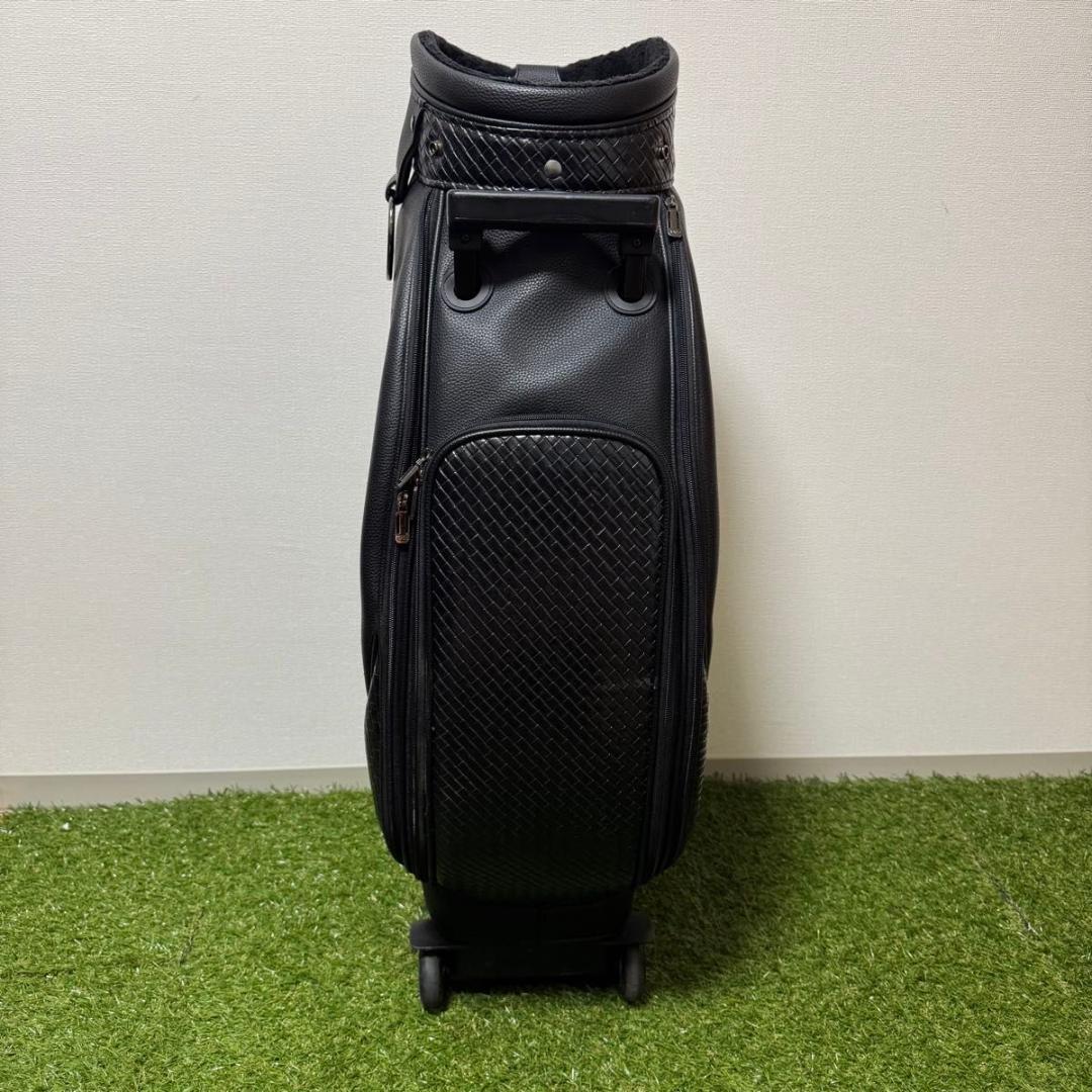 DUNLOP XXIO ゼクシオ キャディバッグ メンズ キャスター付 レザー