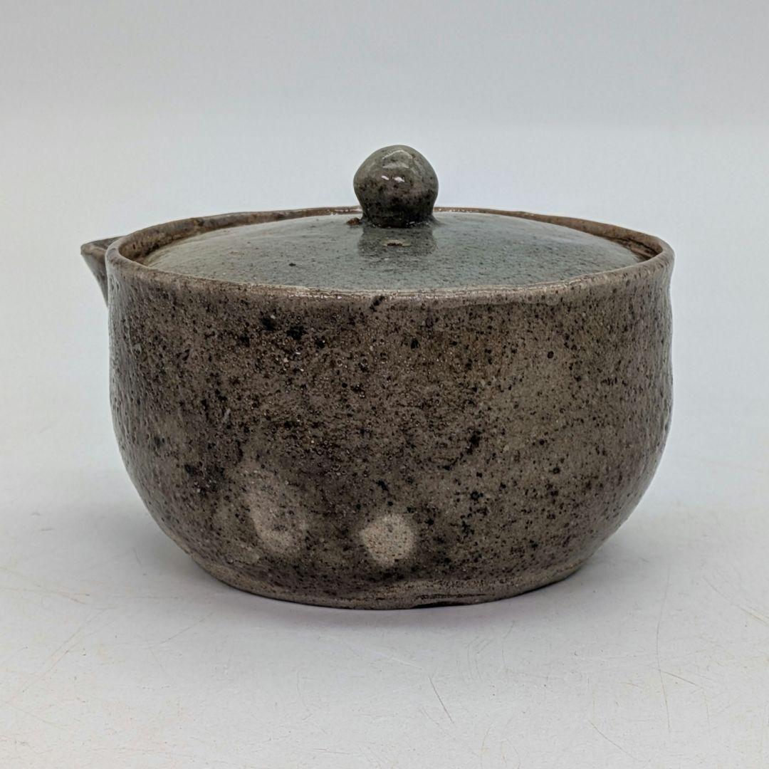 虫明焼 宝瓶 用心箱合布 煎茶道具 煎茶器 泡瓶 お茶 食器 在銘 急須 骨董品