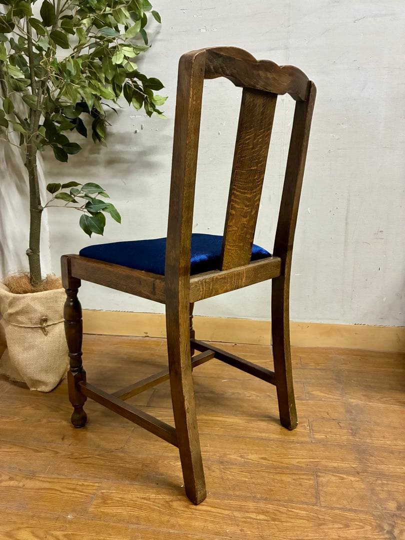 管430☆送料無料☆イギリス製☆アンティーク☆バルボスレッグ☆ダイニングチェア