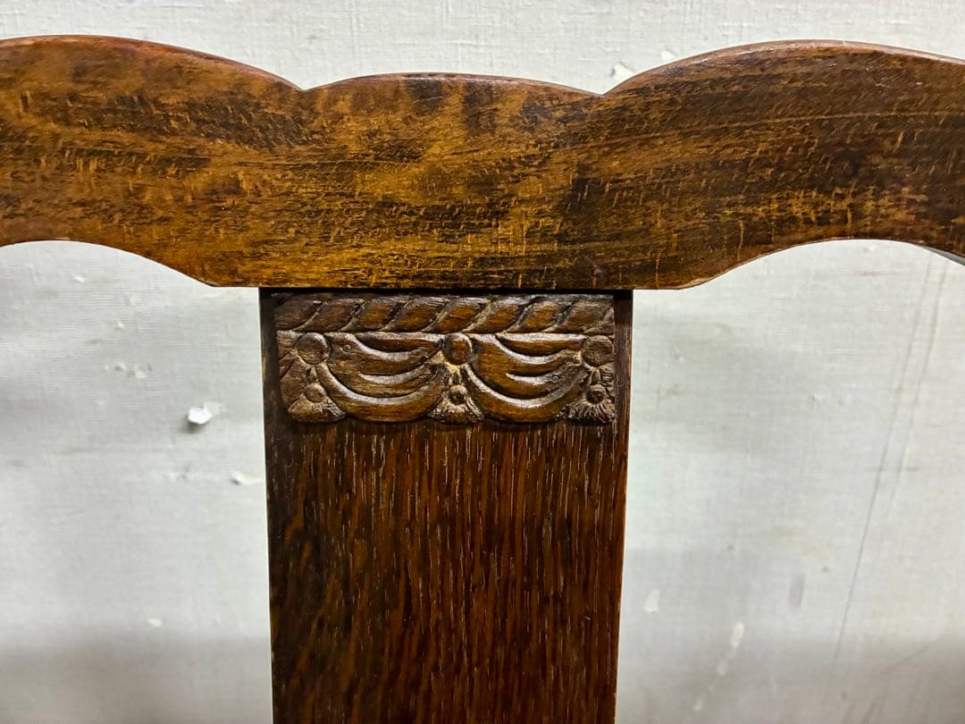 管430☆送料無料☆イギリス製☆アンティーク☆バルボスレッグ☆ダイニングチェア