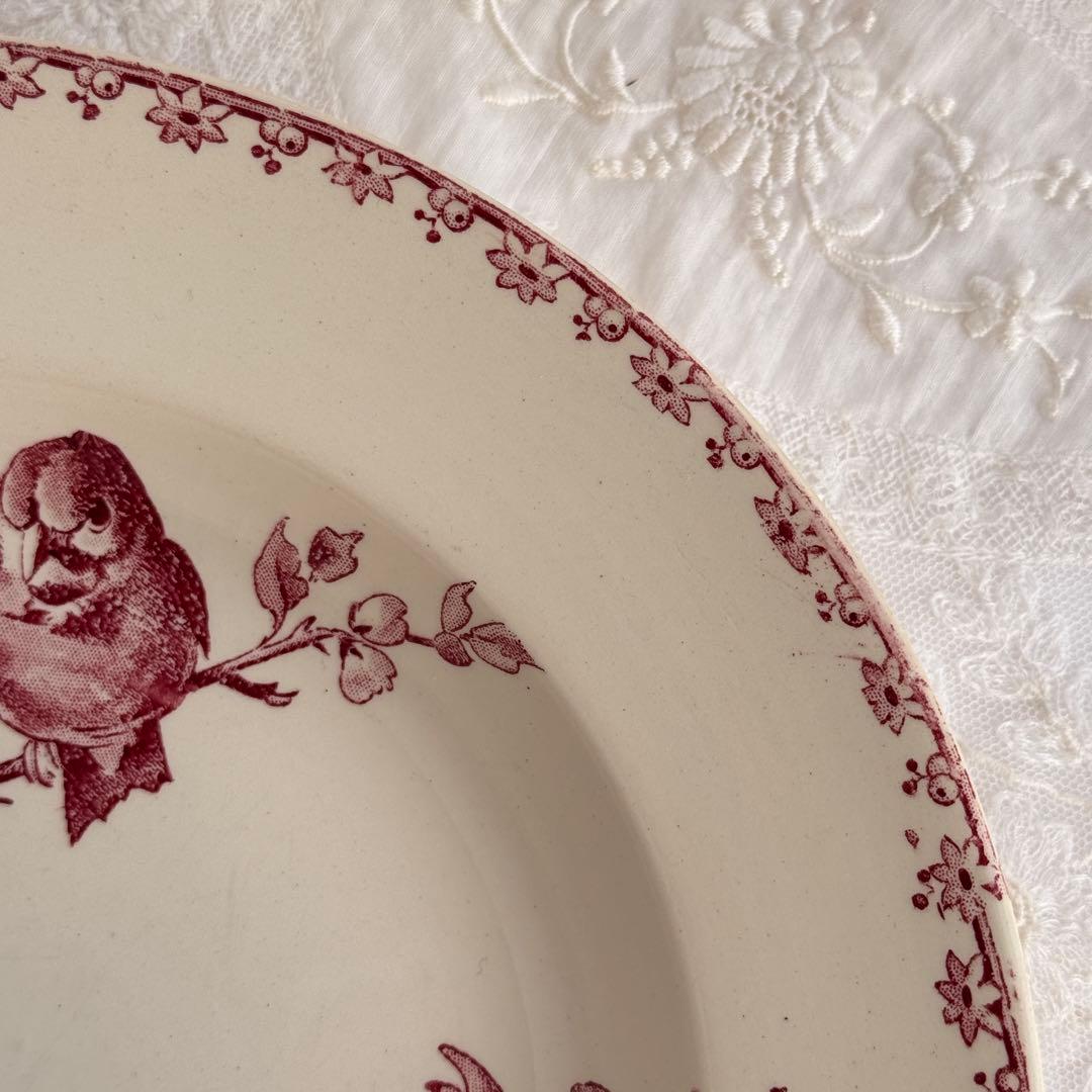 美品　フランスアンティーク　サルグミンヌ　Favori スーププレート