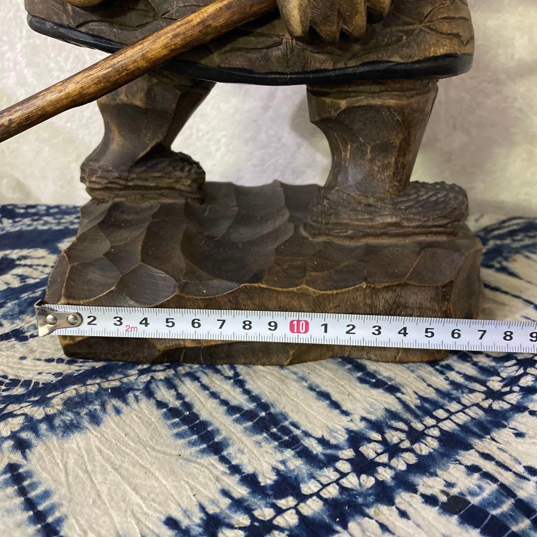 木彫　アイヌ　カムイセイクル　民芸　木彫熊