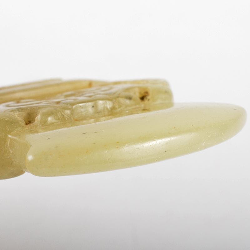 中国　玉石彫刻　神獣　玉器　玉壁　玉飾　玉珮　M　R5555